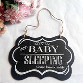 Baby Sleeping Wall Hanging Sign Caption Board Home Decor