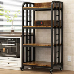Tesora 4-Tier Kitchen Baker's Trolley Oven Spice Cup Organizer Rack