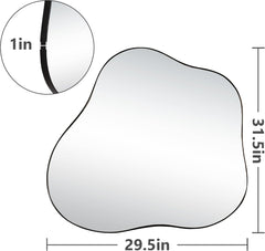 Hifolo Living Lounge Bathroom Bedroom Irregular Wall Mirror Home Decor