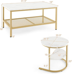 Lunave Nesting Coffee Table (Set of 2)