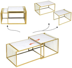 Shintaro Living Lounge Center Coffee Nesting Tables