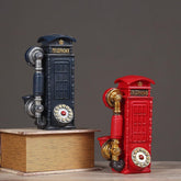 Loozie Vintage Telephone Booth Classic Look Home Decor