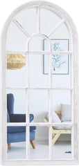 Holo House Worlds Window Pane Arched Wall Mirror