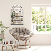 Adlo Farmhouse Arched Bedroom Living Room Wall Mirror