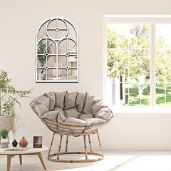 Adlo Farmhouse Arched Bedroom Living Room Wall Mirror