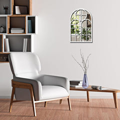 Adlo Farmhouse Arched Bedroom Living Room Wall Mirror