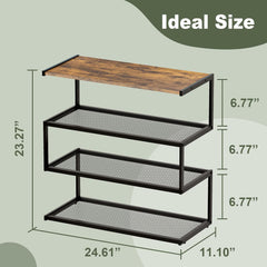 Takosiege Living Lounge Entryway Industrial Shoe Rack