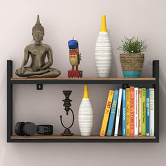 Woodsa Wooden Wall Home Kitchen Living Room Organizer Floating Shelve