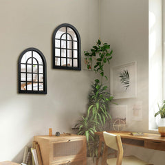 Zexu Arched Window Bedroom Living Lounge Wall Mirror