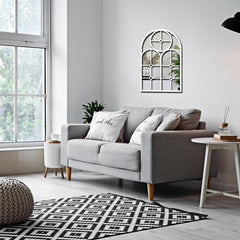 Adlo Farmhouse Arched Bedroom Living Room Wall Mirror