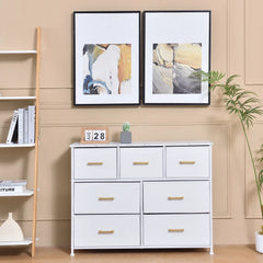 Roofail 7 Drawer Dresser Storage Living Room Hallway Organizer Cabinet Stand