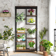 Dearen Living Lounge Bookcase Planter Organizer Rack