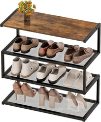 Takosiege Living Lounge Entryway Industrial Shoe Rack