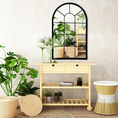 Junofur Living Lounge Bedroom Arched Farmhouse Wall Home Decor Mirror