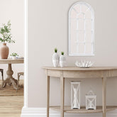 Holo House Worlds Window Pane Arched Wall Mirror