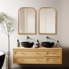 Ancalin Bathroom Bedroom Accent Wall Mirror Decor