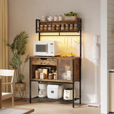 Bulut Kitchen Microwave Organizer Spice Holder Bakers Rack