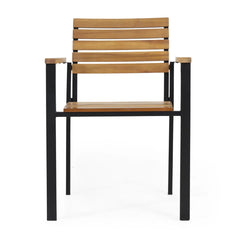 Burl Iron Outdoor Dining Armchair (Set of 2)