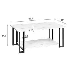 Otusuki 2 Tier Coffee Center Serving Table