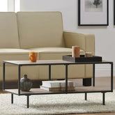 Opalizora Coffee Storage Snack Serving Center Table