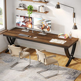 Dolliver Extra Long Double Computer Home Desk Table