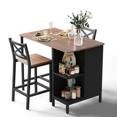 Grovey Counter Height Dining Room Open Kitchen Chair Table Set