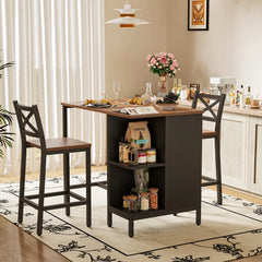 Grovey Counter Height Dining Room Open Kitchen Chair Table Set