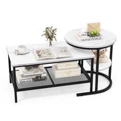 Javarrius Living Lounge Nesting Coffee Center Table