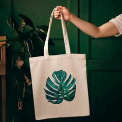 Monstera Majesty Leave Tote Bag