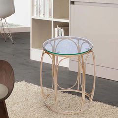 Hokaage Living Lounge Center Coffee Serving Sofa Side Tables (Set of 2)