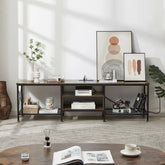 Pridgen TV Stand Center Lounge Media LED Console Table with Power Outlets