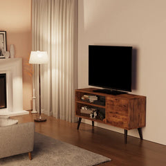 Riley Mid-Century Modern TV Stand Console Cabinet Table