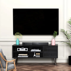 Riley Mid-Century Modern TV Stand Console Cabinet Table