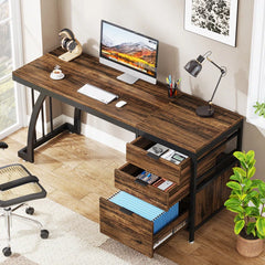 Syasia Home Writing Desk Office Workstation Drawer Table