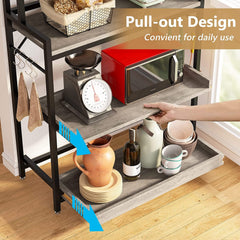 Slew Microwave Kitchen Storage Organizer Bakers Rack - waseeh.com