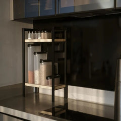 Twin Ledge Coffee Tea Spice Organizer Storage Kitchen Rack - waseeh.com