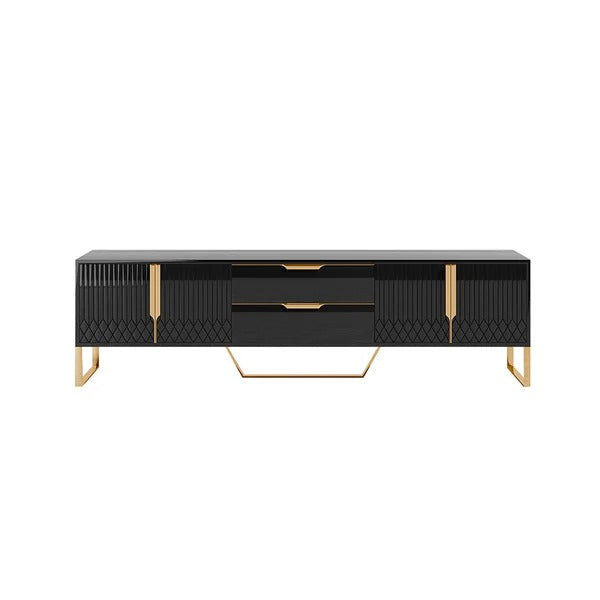 Aro Modern Media LED TV Stand Lounge Console with 2 Drawers