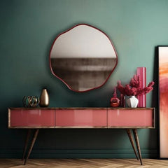 Scallo Wall Hallway Entryway Minimalist Bedroom Bathroom Mirror