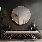 Scallo Wall Hallway Entryway Minimalist Bedroom Bathroom Mirror