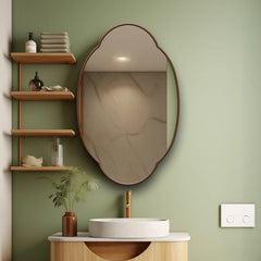 Cloudy Wall Hallway Entryway Minimalist Bedroom Bathroom Mirror