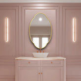 Cloudy Wall Hallway Entryway Minimalist Bedroom Bathroom Mirror