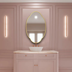 Cloudy Wall Hallway Entryway Minimalist Bedroom Bathroom Mirror