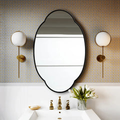 Cloudy Wall Hallway Entryway Minimalist Bedroom Bathroom Mirror