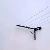 Espanio Cloth Drying Wall Mounted Rope Stand Rack