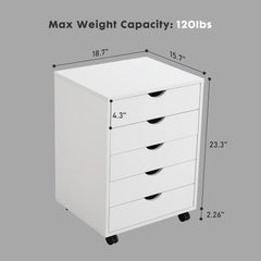 Horshod Storage Cabinet Drawer Dresser Side Trolley Table