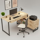 Avel L-shaped Corner Hom Office Workstation Drawer Desk Table