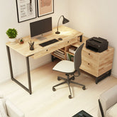 Avel L-shaped Corner Hom Office Workstation Drawer Desk Table