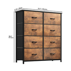 Uforic 8 Drawer Storage Living Lounge Dressers Cabinet Stand