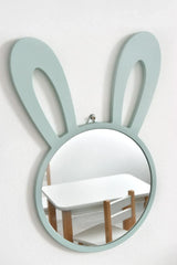 Detske Children Bunny Wall Bathroom Bedroom Hanging Mirror Decor