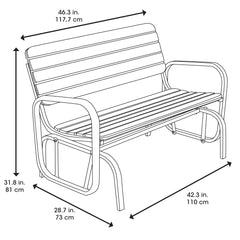 Luvien Outdoor Lawn Park Bench